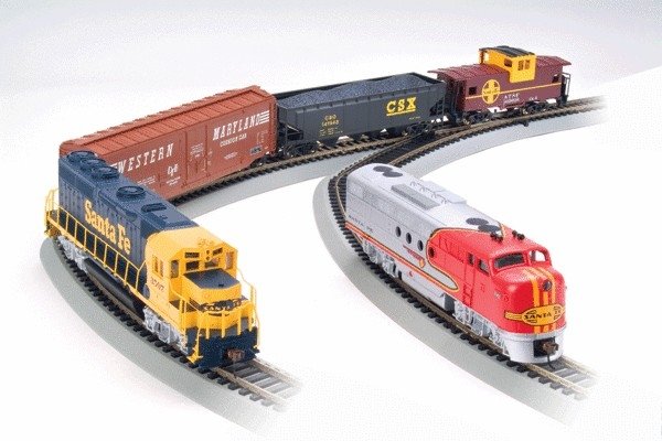 Digital Commander Train Set - E-Z Command(R) -- Santa Fe, HO, Bachmann Industries 501