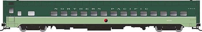 Northern Pacific pullman Plan 7509 Day-Nite Coach - Ready to Run -- Northern Pacific CB&Q 598 (Loewy Scheme, 2-Tone Green, white