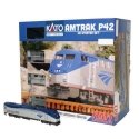 Amtrak P42 Superliner Starter Set - Standard DC -- Amtrak 161 (Phase V) Viewliner Baggage, 2 Superliners, Unitrack Oval, Pack, H