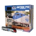 Amtrak P42 Superliner Starter Set - Standard DC -- Amtrak 161 (50th Phase I) Viewliner Baggage, 2 Superliners, Unitrack Oval,, H