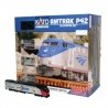 Amtrak P42 Superliner Starter Set - Standard DC -- Amtrak 161 (50th Phase I) Viewliner Baggage, 2 Superliners, Unitrack Oval,, H