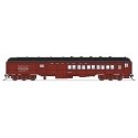Heavyweight Coach-Baggage-Combine - Ready to Run -- Santa Fe 2415 (mineral red, black, white), HO, Broadway Limited Imports 9111
