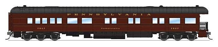 PRR Class Z74D Business Observation Car - Ready to Run -- Pennsylvania Railroad 7507 `Pennsylvania` (Late 1940s), HO, Broadway L