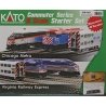 MP36PH Commuter Train Starter Set -- Metra MP36PH (blue, black, orange, gray roof) 3 Cars, Track, Power Pack, N, Kato USA Inc 10