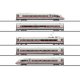 ICE 4 Class 412/812 5-Car Train-Only Set - 3-Rail - Sound and Digital -- German Railroad DB AG (Era VI 2019, white, red, gray), 