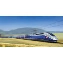 TGV Euroduplex High-Speed Train - Sound and DCC -- French State Railways SNCF (Era VI, blue, silver, red, teal), HO, Trix 22381