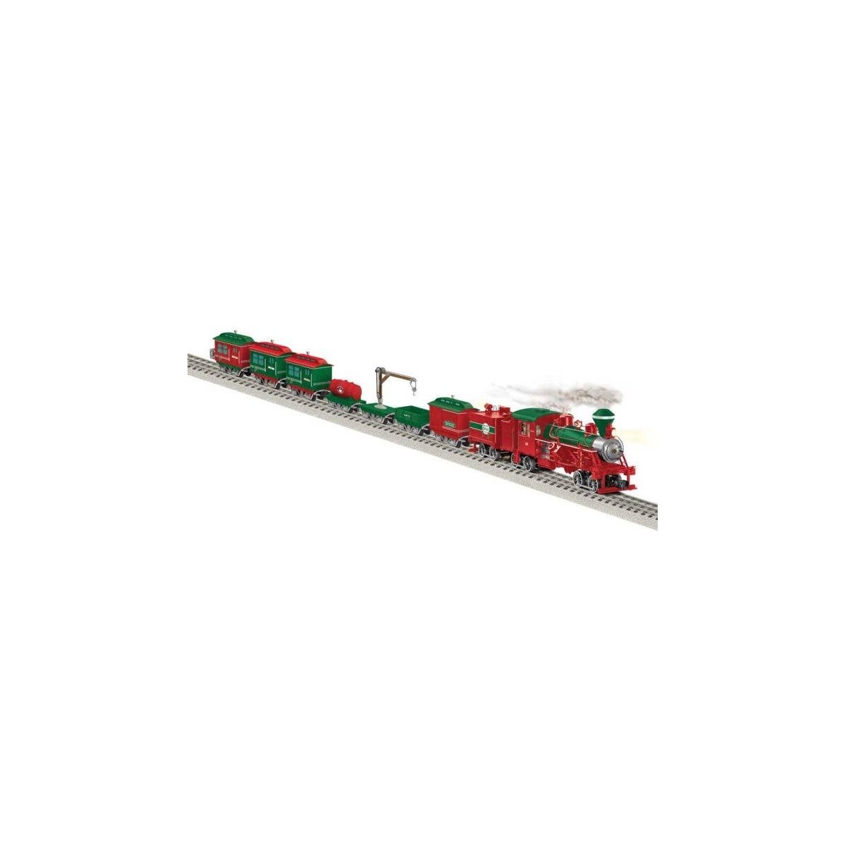 North Pole Toy Works Christmas Train-Only Set - 3-Rail - Legacy Sound & Contro -- 3-Truck Heisler, 7 Disconnect Cars, O, Lionel 