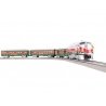 Sleigh Bell Limited Passenger Set - 3-Rail - Lionchief Sound and Control -- EMD FT-A, 3 Cars, FasTrack Oval, Controller, Remote,