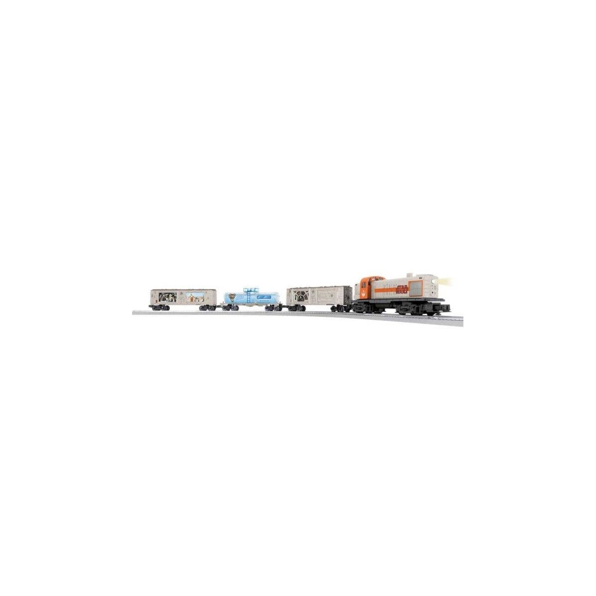 Star Wars Empire Set - 3-Rail - LionChief Bluetooth 5.0 Sound & Control -- Alco RS3, 3 Cars, FasTrack Oval, Remote Controller, O