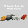 Diesel Freight Train-Only Set - Sound and DCC -- Union Pacific F7, Tank Car, 2 Covered Hoppers, Cupola Caboose, N, Kato USA Inc 