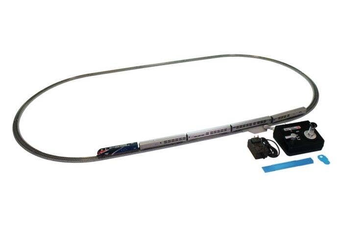 Viewliner II Starter Set - Standard DC -- Amtrak ALC-42, 4 Cars, Unitrack Oval, Power Pack SX, N, Kato USA Inc 1060047