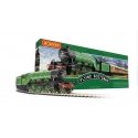 Flying Scotsman Train Set - Standard DC -- Locomotive, 3 Cars, Track Oval, Power Pack and Midimat Layout Mat, HO, Rivarossi R125