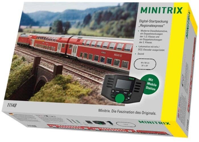 Regional Express Digital Starter Set - Sound and DCC -- German Railroad DB AG (Era VI) Class 245 Electric, 2 Cars, Mobile Statio