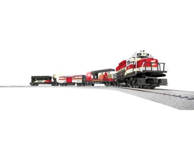 Emergency Response Train Set - 3-Rail - LionChief Sound & Control -- EMD GP38, 3 Cars, FastTrack Oval, Power Pack, Remote Contro