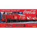 Coca-Cola Christmas Train Set - Standard DC -- Side-Rod Diesel, Boxcar, Container Flat, Track Oval and Power Pack, HO, Rivarossi