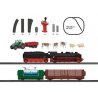 Battery-Powered Steam Starter Set - My World -- Steam Loco, 2 Cars, Oval w/Siding, Controller, Accessories, HO, Marklin, Inc 293