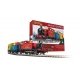 Santa′s Express Christmas Train Set - Standard DC -- 0-4-0T Locomotive, Gondola with Gifts, Boxcar with Sleigh Track, Power Pa