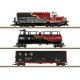 First Responder Train-Only Set w/Squirting Tank Car - Sound and DCC -- Norfolk Southern Diesel & 2 Cars (black, red, white, gold