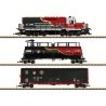 First Responder Train-Only Set w/Squirting Tank Car - Sound and DCC -- Norfolk Southern Diesel & 2 Cars (black, red, white, gold