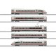 ICE 4 Class 412-812 5-Car Train-Only with Sound & DCC - Digital -- German Federal Railway (Era VI 2018 white, red), HO, Trix 229