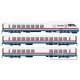 RTL Turboliner 5-Unit Train - Sound and DCC -- Amtrak 150, 170, 171, 172, 161 (Set 1 Phase III Early white, red, blue), HO, Rapi