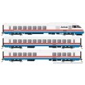 RTL Turboliner 5-Unit Train - Sound and DCC -- Amtrak 150, 170, 171, 172, 161 (Set 1 Phase III Early white, red, blue), HO, Rapi