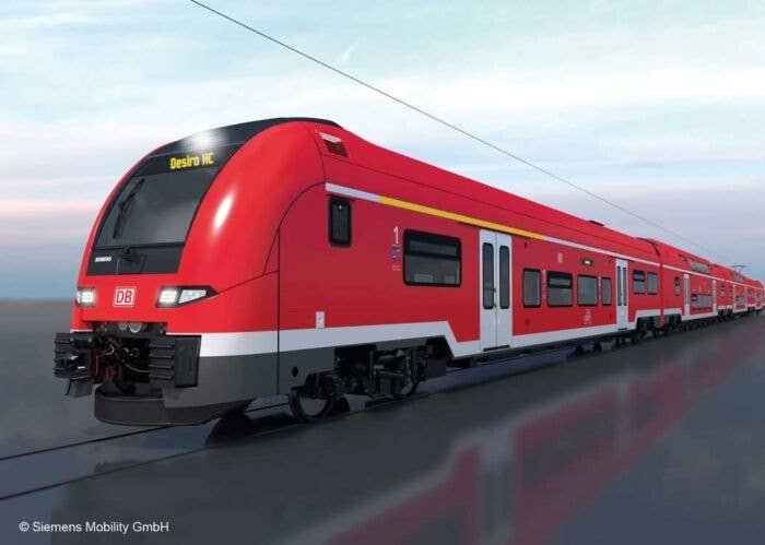 Siemens Desiro HC Class 1462/1862 4-Car Train - 3-Rail - Sound & Digital -- German Railroad DBAG (Era VI 2023, red, gray, white)