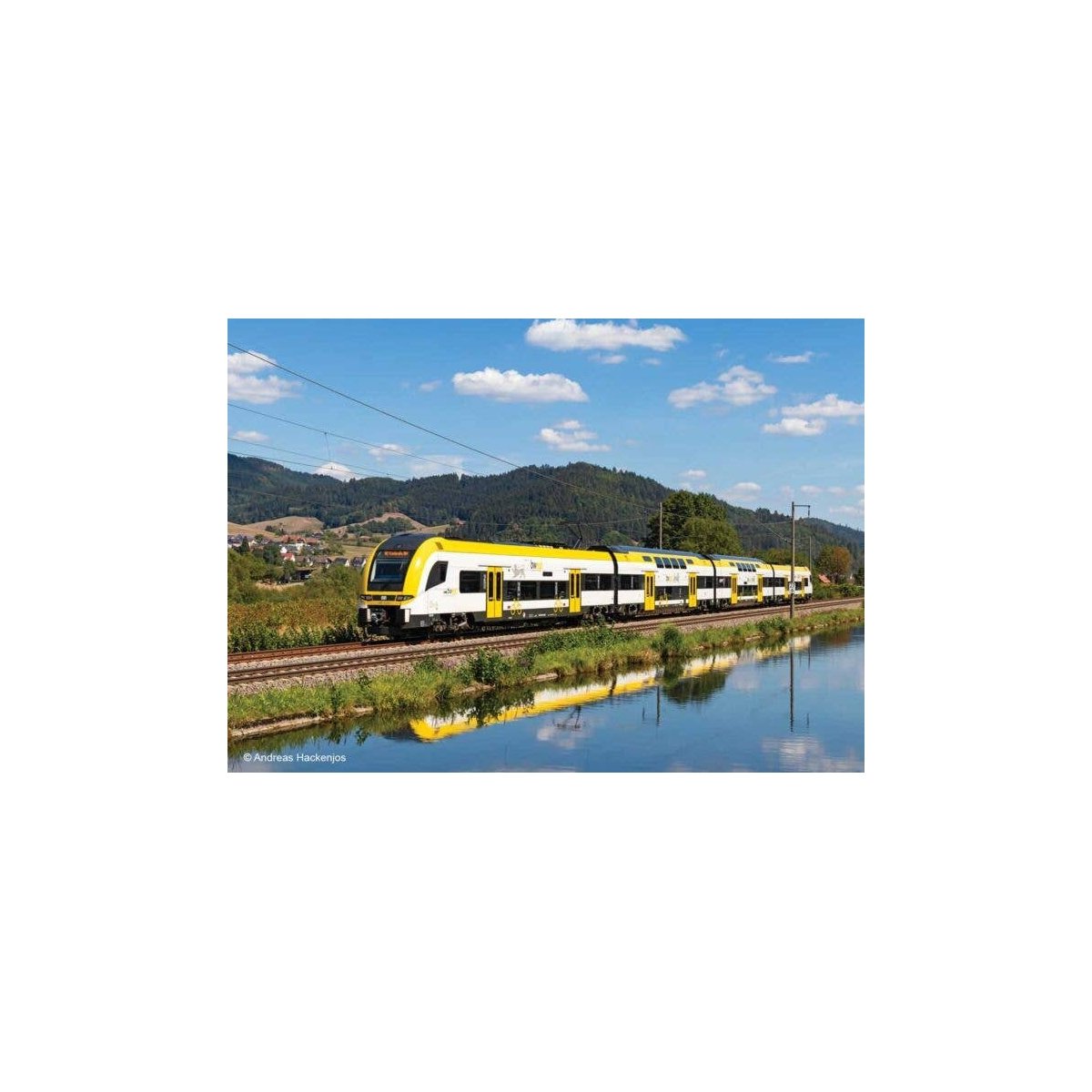 Siemens Desiro HC Class 1462/1862 4-Car Train - 3-Rail - Sound & Digital -- German Railroad DBAG (Era VI 2020, white, yellow, bl