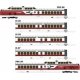 UAC TurboTrain 5-Car Passenger Train-Only Set (2022 Ver.) - Sound & DCC Equipp -- Amtrak 52, 73, 74, 57, 53 (Early Scheme white,