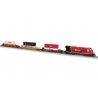 CPKC Maxi Stack Set - 3-Rail - LionChief Sound & Control -- GE ET44AC Diesel, 3 Cars FasTrack Oval, LionChief Remote, Power Supp