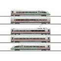 ICE 4 Class 412-812 5-Car Train-Only - 3-Rail - Sound and Digital -- German Railroad DB AG (Era VI 2019, white, red, green strip