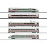 ICE 4 Class 412-812 5-Car Train-Only - 3-Rail - Sound and Digital -- German Railroad DB AG (Era VI 2019, white, red, green strip