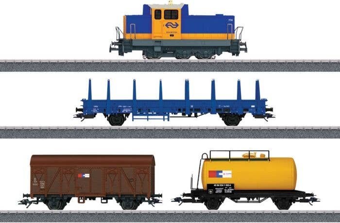 Dutch Freight Train Starter Set - 3-Rail - Sound and Digital - Ready to Run -- Era V Class 700, 3 Cars, C-Track Oval, Digital Mo