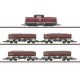 Era VI Construction Train-Only Set - Standard DC -- Westerwald Railroad Enthusiasts EFW Class 212 Diesel, 4 Dump Cars, Z, Markli