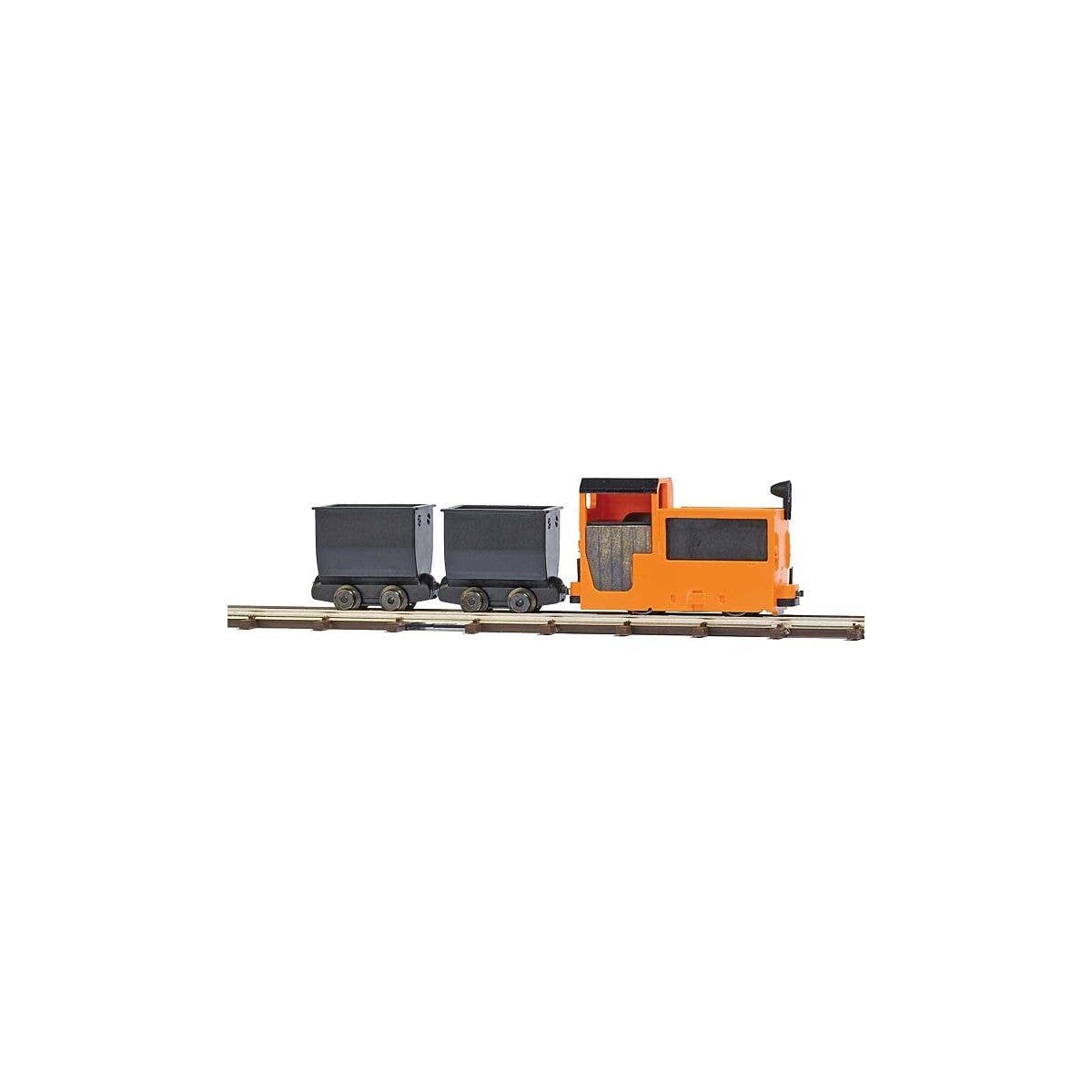 Mining Train Starter Set - Feldbahn -- B 360 Mining Loco, 2 Mine Cars, Track Oval, Battery Controller, HOn2, Busch Gmbh & Co Kg 