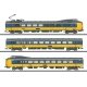 Class ICM-1 Koploper 3-Car Electric Rail Car Train - 3-Rail - Sound and Digita -- Power, Mid, End Cars, Dutch State Railways NS 