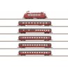 EC 64 Mozart Train-Only Set - Standard DC -- German Railroad DB AG Class 103.1, 5 Cars (Era V, red, gray), Z, Marklin, Inc 81282