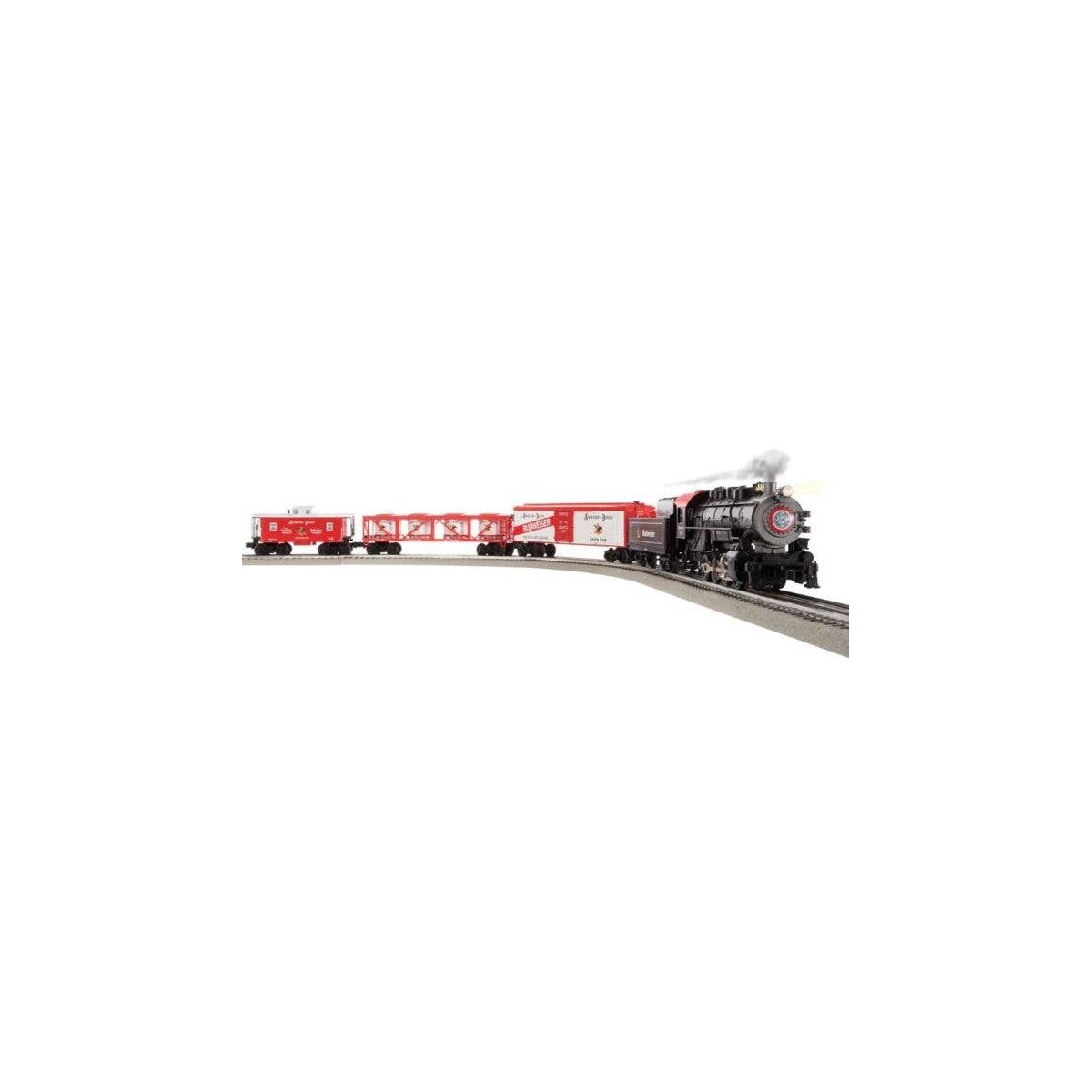 Anhueser Busch Train Set - 3-Rail - LionChief Sound & Control -- 0-8-0, 3 Cars, FastTrack Oval, Power Pack, Remote Controller, O