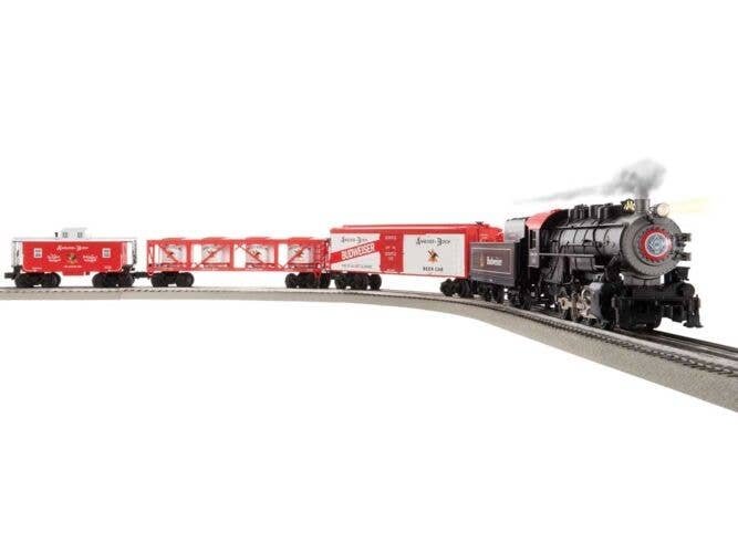 Anhueser Busch Train Set - 3-Rail - LionChief Sound & Control -- 0-8-0, 3 Cars, FastTrack Oval, Power Pack, Remote Controller, O