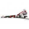 Winter Wonderland Train Set - 3-Rail - LionChief Bluetooth 5.0 Sound and Contr -- 0-8-0 Locomotive, 3 Cars, FasTrack(R) Oval, Po