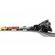 Union Pacific Flyer Set - 3-Rail - LionChief Bluetooth 5.0 Sound & Control -- 0-8-0, 3 Cars FasTrack(R) Oval, Power Pack, Remote
