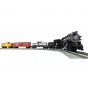 Union Pacific Flyer Set - 3-Rail - LionChief Bluetooth 5.0 Sound & Control -- 0-8-0, 3 Cars FasTrack(R) Oval, Power Pack, Remote