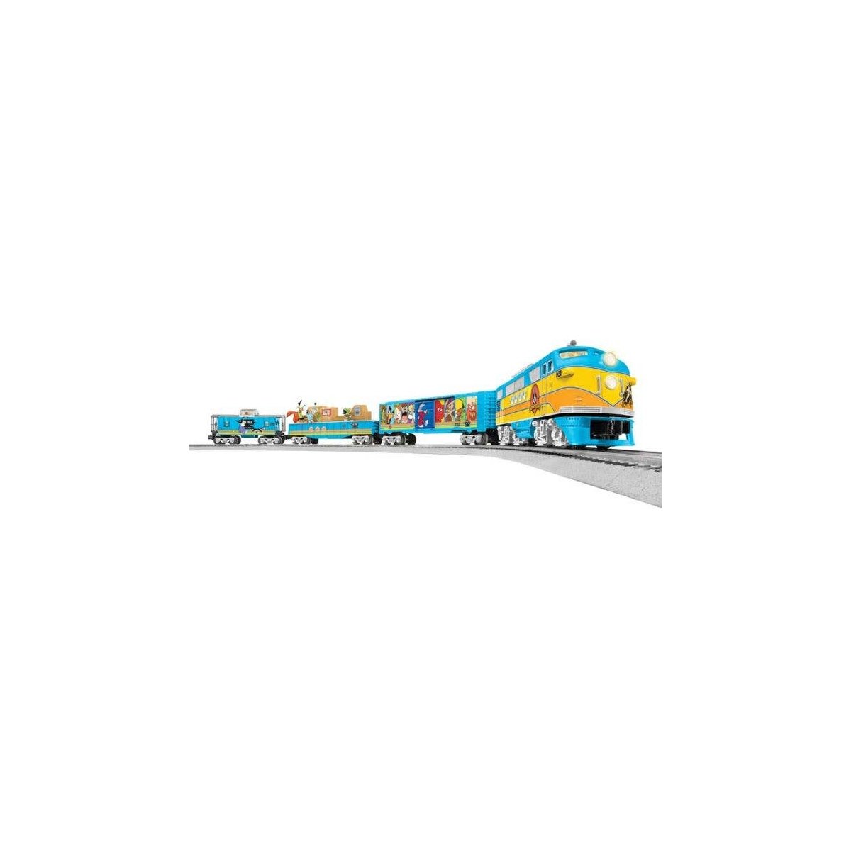 Lookey Tunes Train Set - 3-Rail - Sound & Control LionChief -- EMD FT, 3 Cars O-36 FasTrack(R) Oval, Power Pack, Remote Controll