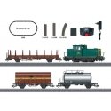 Belgian Freight Train Starter Set - Sound and Digital -- Class 8000 Diesel, 3 Cars, C-Track Oval, Mobile Station, HO, Marklin, I