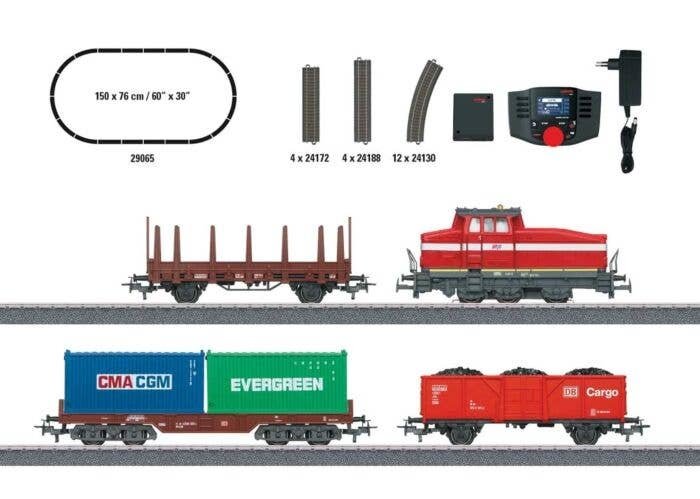 Modern Switching Operations DHG 500 Starter Set - 3-Rail - Digital -- MVV Industrial Park, DHG 500 Loco, 3 Cars, Track Oval, Mob