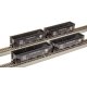 AAR 70-TON TRIPLE HOPPER - B&O - W-7 - 4-PACK - HO - Broadway Limited 8103