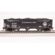 AAR 70-TON TRIPLE HOPPER - B&O - W-7 - 4-PACK - HO - Broadway Limited 8103