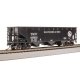 AAR 70-TON TRIPLE HOPPER - B&O - W-7 - 4-PACK - HO - Broadway Limited 8103