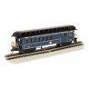 Passenger Car -- Personenwagen -- Old-Time Wood Combine with Round-End Clerestory Roof - HO - Bachmann Industries 15205