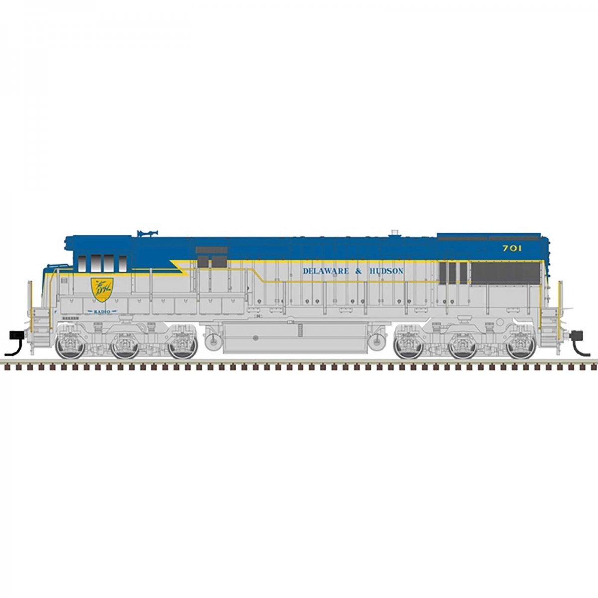 Electric Locomotive - GE U30C Phase I - Standard DC Delaware & Hudson - HO - Atlas Model Railroad 10003891